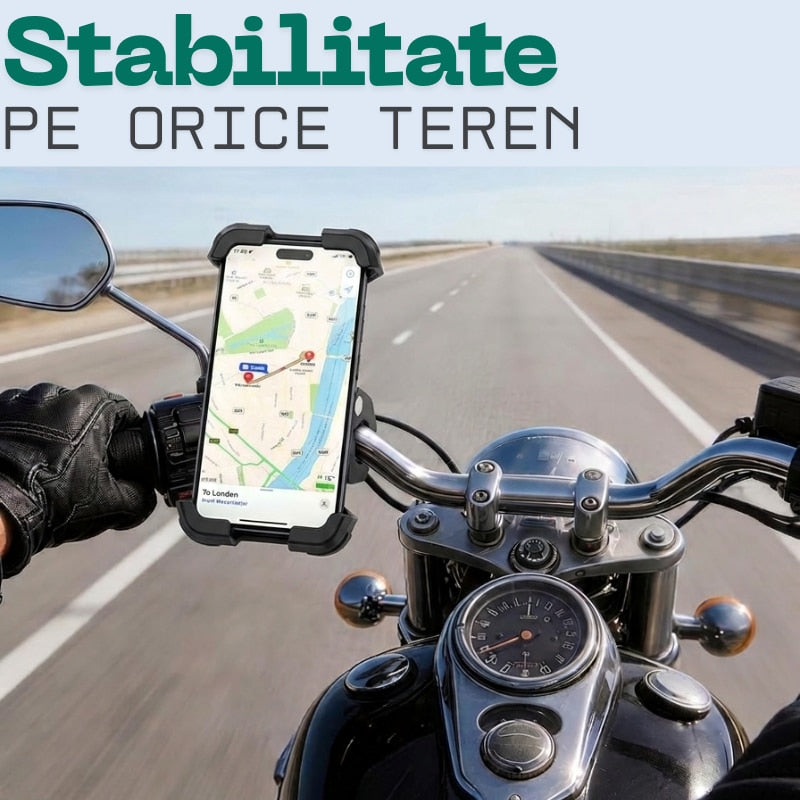 Suport telefon Briftera montat pe motocicleta